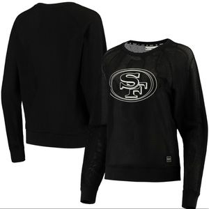 San Francisco 49ers Mesh Raglan Long Sleeve Top